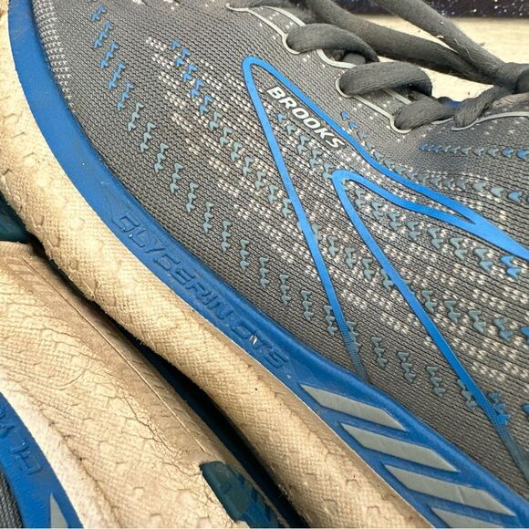 Brooks Glycerin GTS 19 Gray Running Shoes Men Sz 9 Wide (2E) 1103572E095 - Picture 6 of 9